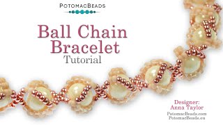 Ball Chain Bracelet- DIY Jewelry Making Tutorial by PotomacBeads