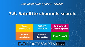 Video manual - Part 7.5 - Satellite channels search