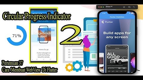 Membuat Webview dengan indicator progress bar pada FLutter