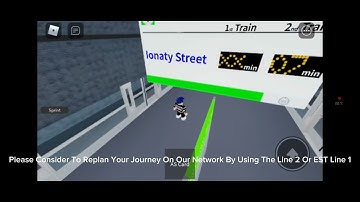 Roblox Automatic Subway Line 1 & EST 1 - Train Derailed Announcement With Subtitles