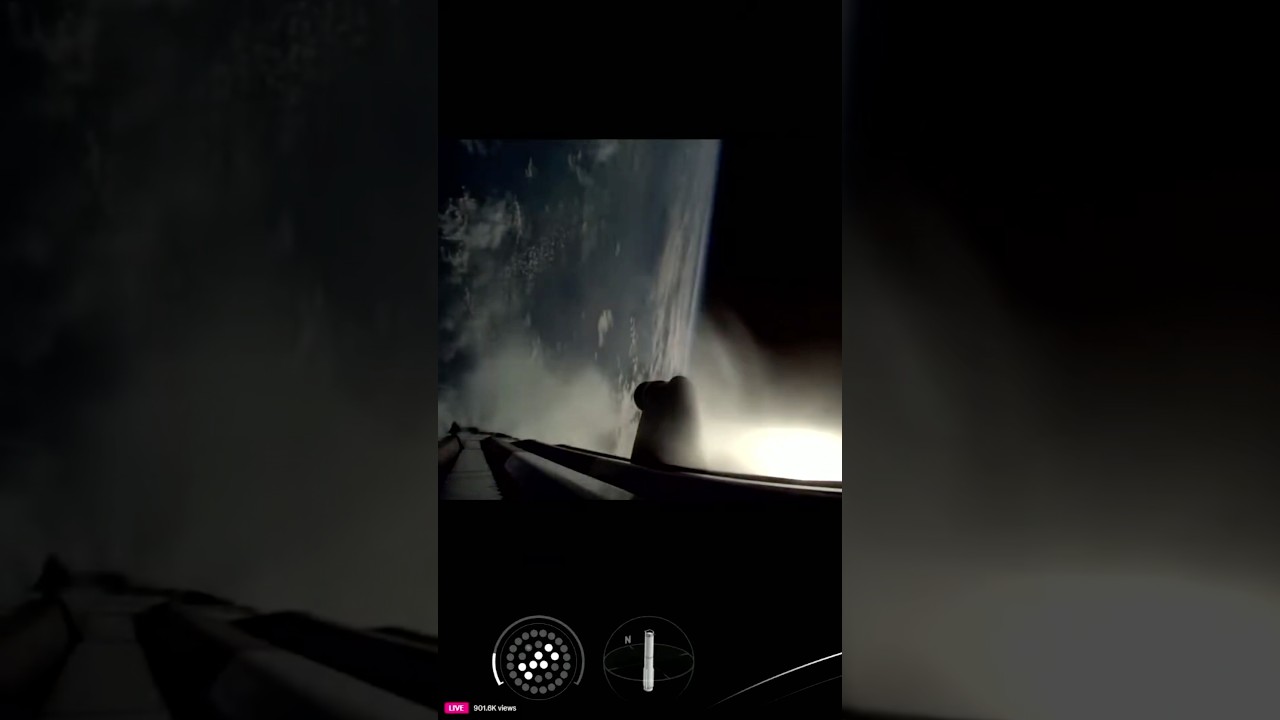 Starship Test Flight 10 - Super Heavy Booster - Boostback Burn - August 27, 2025