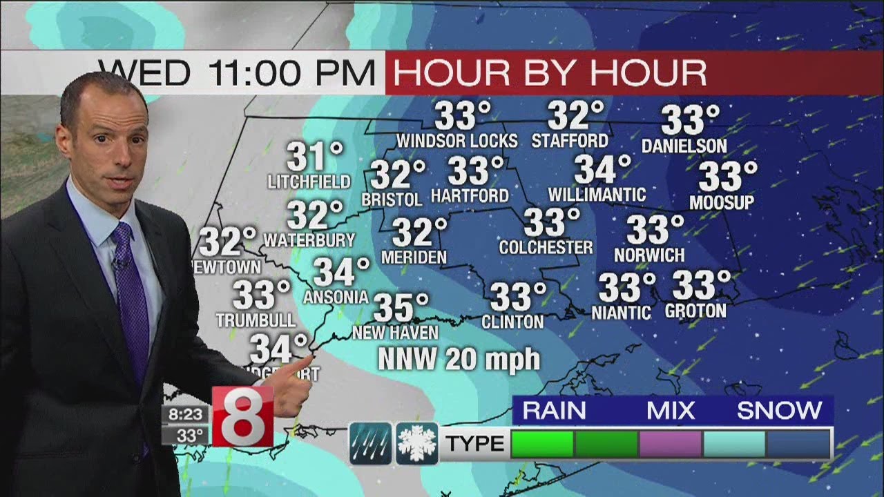 Heavy snow continues, tapers off around midnight - YouTube