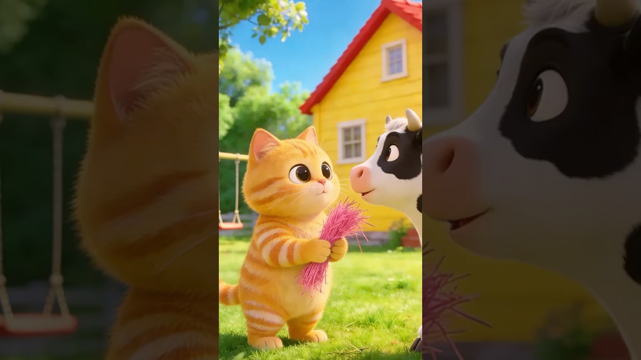 Feed the Cow Grass 🐮🌿Get MAGIC Ice Cream! 🍦😂