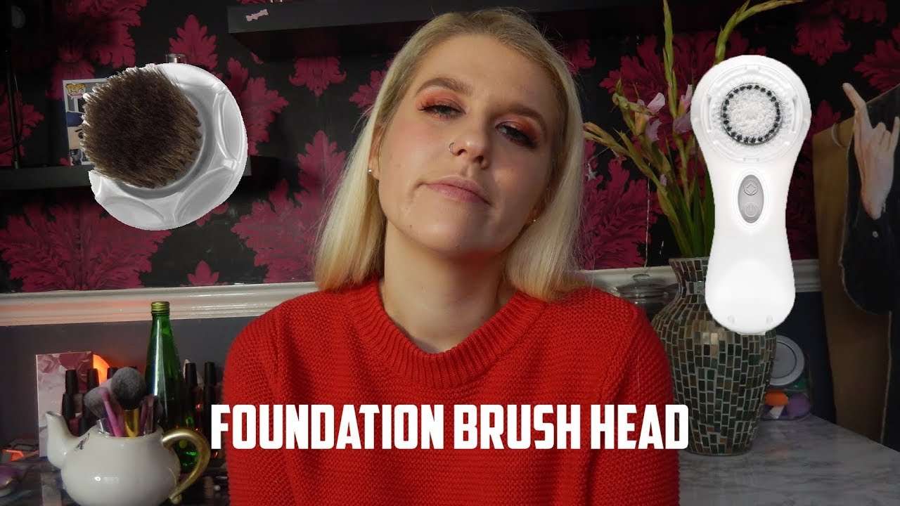 Testing Out Clarisonic Foundation Brush Head | Does It Work? - YouTube