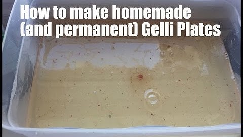 Homemade and Permanent Gelli Plate Recipes