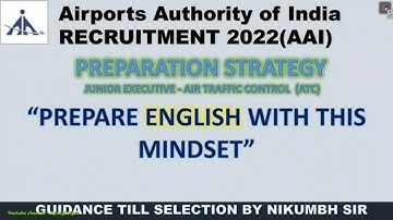 AAI ATC ENGLISH PREPARATION (2022) | SYLLABUS & PREPARATION STRATEGY