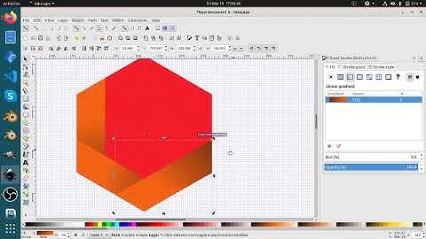 How to make a Hexagon Vector Design in inkscape