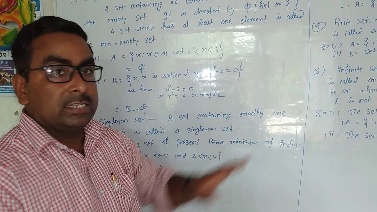 Class 11th sets part 3 various types of sets youtube