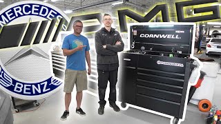 amazon sprinter van technician! toolbox tour | cornwell xl tool cart w/ power drawer