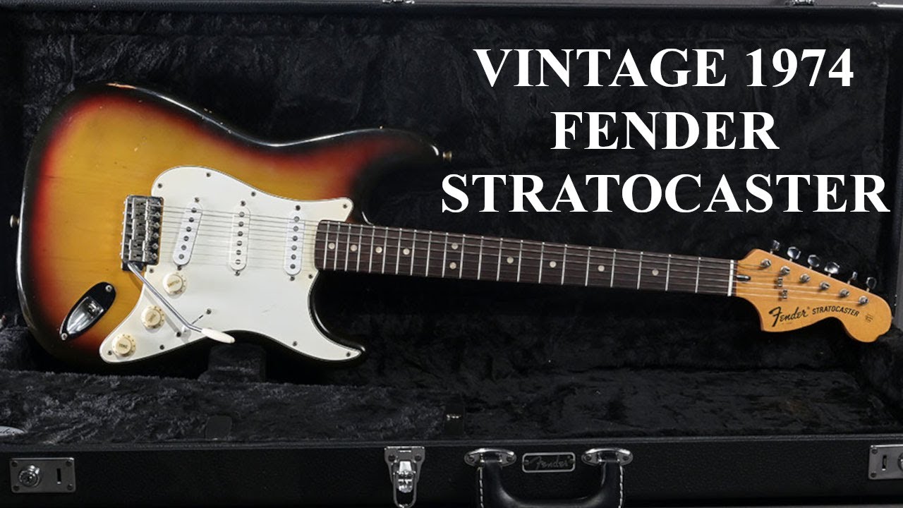 1974 Fender Stratocaster 3-Tone Sunburst - YouTube