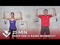 25 Min Full Body Resistance Band Workout for Women & Men - Elastic Exercise Band Workouts Training