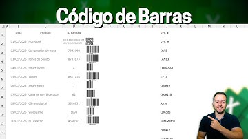 Como Fazer Codigo de Barras no Excel | QR CODE | Super Fácil e Rápido