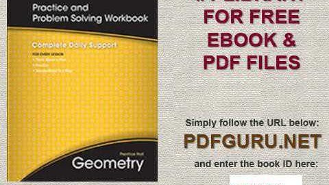 Practice and problem solving workbook geometry answers pdf