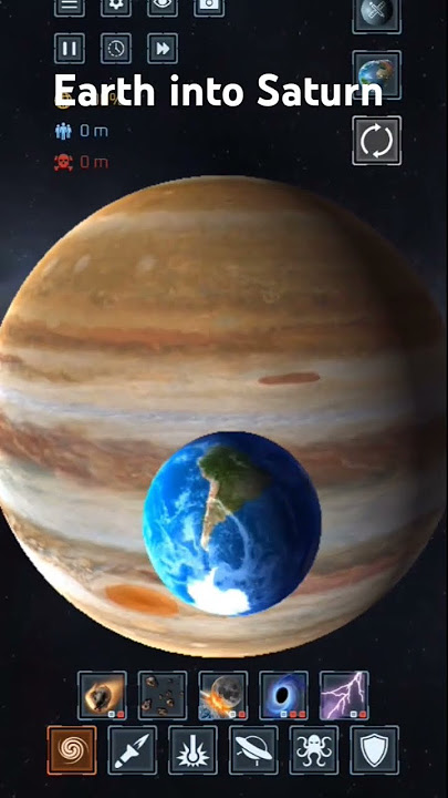 Earth 🌍 vs Saturn solar smash #universe