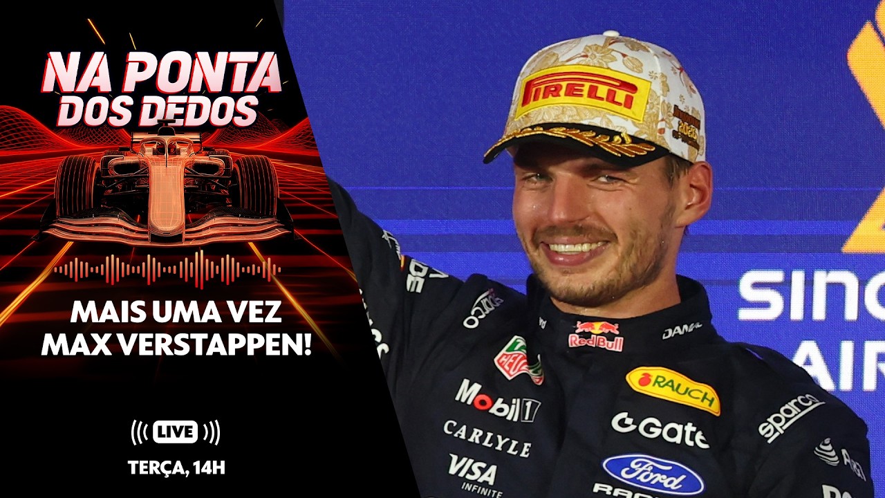 AO VIVO! NA PONTA DOS DEDOS ANALISA VITÓRIA DE MAX VERSTAPPEN EM SINGAPURA #podcast | ge.globo