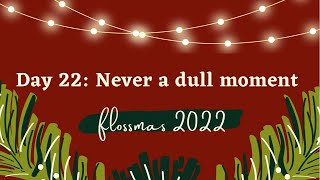 Flossmas 2022 Day 22: Never a dull moment