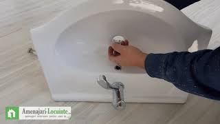 Cum se monteaza un lavoar (chiuveta baie) 4k
