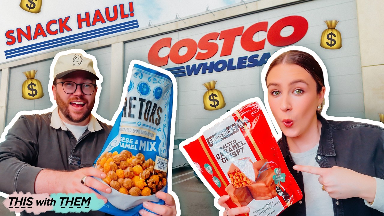 BRITISH PEOPLE TRY COSTCO SNACKS! WITH PRICES! 💰