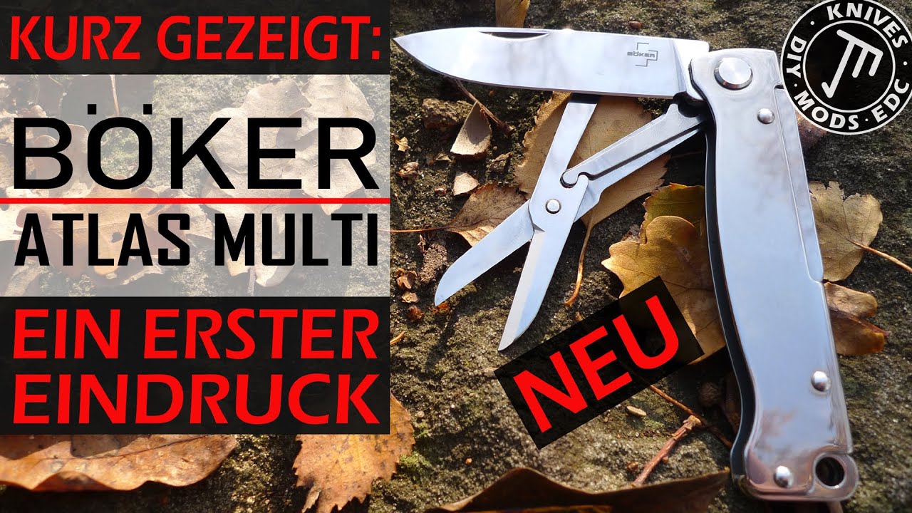 Böker Plus Atlas Multi mit Messer + Schere... ein Ersteindruck - YouTube