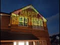 Create an IMPACT: Projecting messages onto the house with portable projector