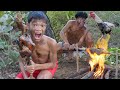 Survival In The Rainforest - Cacth Chicken Cooking Funny Videos. Primitive Boy 1080p