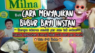 CARA MENYAJIKAN BUBUR BAYI INSTAN 