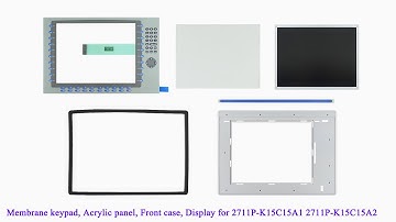 2711P-K15C15A1 2711P-K15C15A2 Front Plastic Case, Membrane keypad, LCD for PanelView Plus 1500