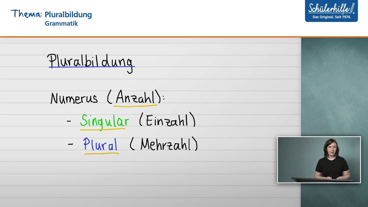 Singular & Plural // Grammatik // Deutsch // Schülerhilfe ...