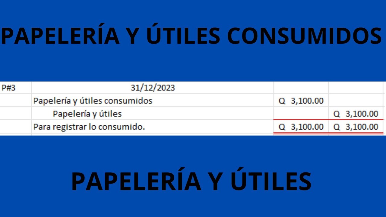 ¿Cómo registrar la papelería y útiles consumida de forma rápida y fácil