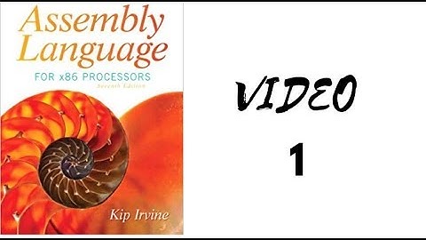 Assembly Language programming in urdu/hindi for beginners Tutorial Video 1