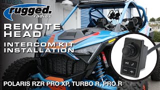 Installing the Remote Head Mount Kit for the Polaris RZR PRO XP, Turbo R, Pro R