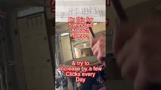 Accelerate Weak Hand Speed &amp; Maintain Dominant Hand Speed on Drums #shorts