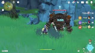 Kamisato Ayaka's Charged Attack with Different Buff | Genshin Impact