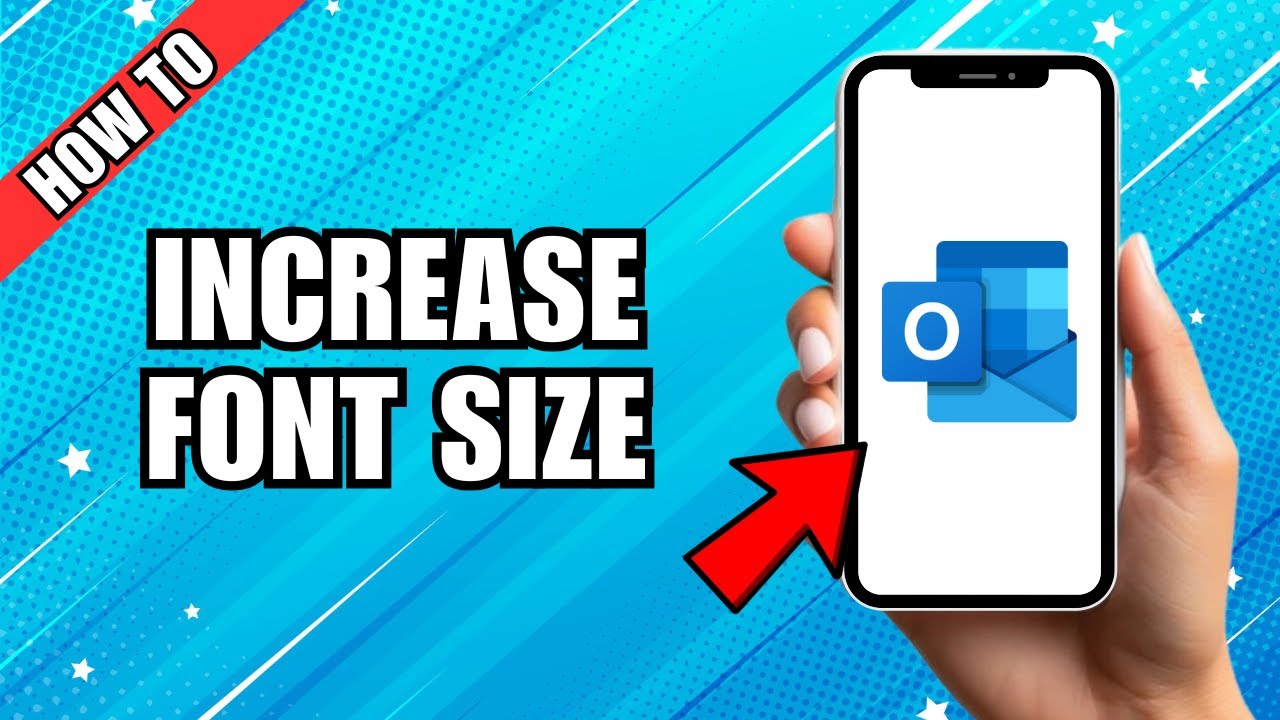 How to Increase Font Size on Microsoft Outlook App - YouTube