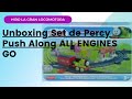 Unboxing de set de Percy push along de trenes a todo vapor.