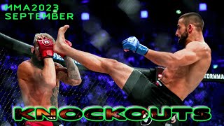 MMA Knockouts of September 2023 by Strong Fight 14,308 views 7 months ago 9 minutes, 36 seconds