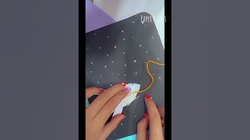 DIY paper rocket 🚀 space craft for kids/very easy #viral/science /scientific/paper petals