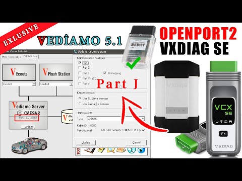 Vediamo 5.1 in J2534 mode. The impossible is possible. Connecting Open Port 2 VXDIAG SE. VCI. Part J