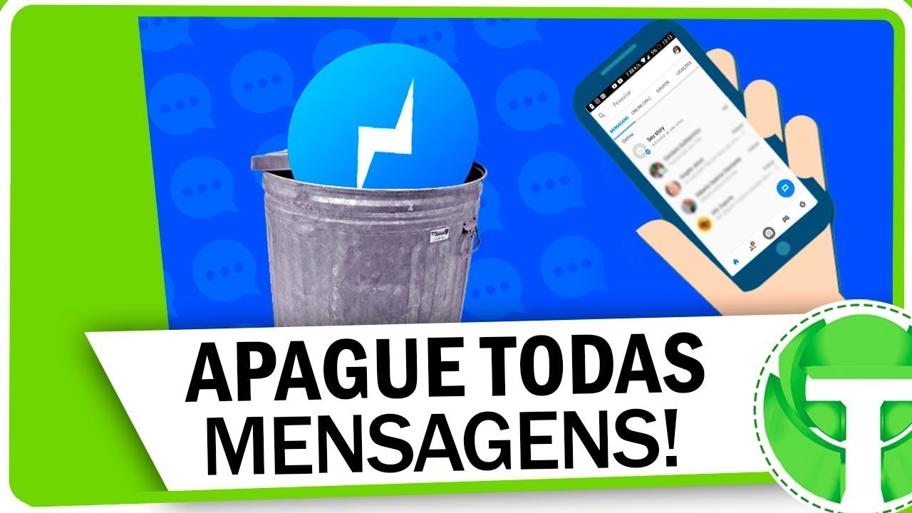 Como APAGAR Todas As Conversas Do MESSENGER YouTube