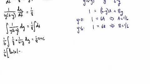 2008 BC 6 solving a logistic differential equation