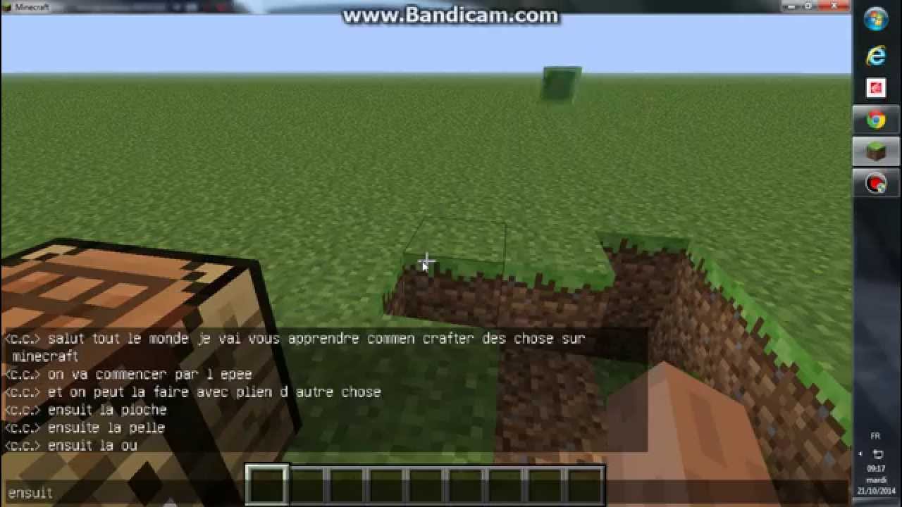 commen faire des outil ou des personnage sur minecraft - YouTube