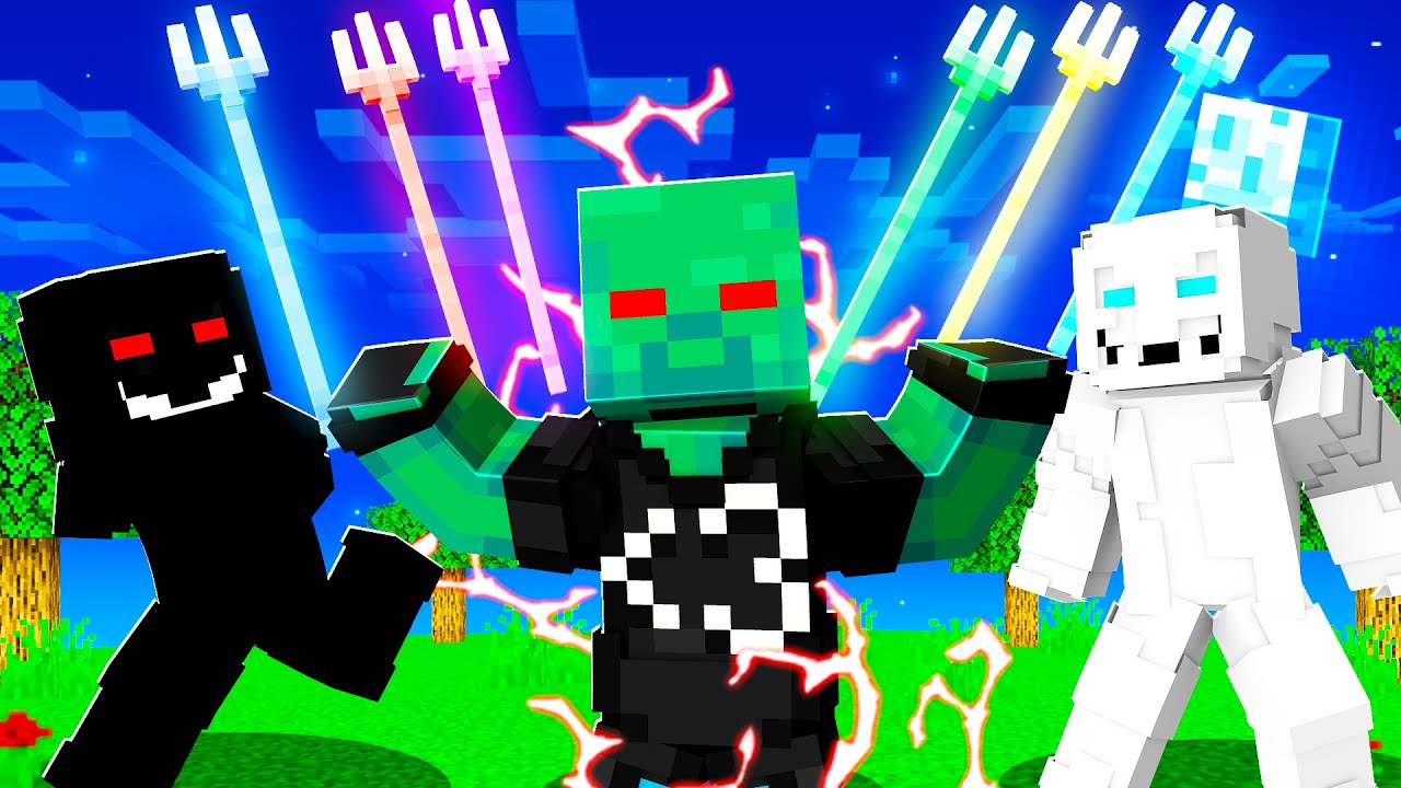 The INFINITE TRIDENT OF DARKNESS in the CURSED Minecraft World! (Realms SMP S4: EP 95)