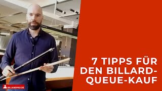 7 Dinge, auf die Du beim Kauf Deines ersten Pool-Billard-Queues achten solltest
