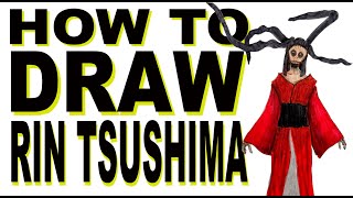 How to draw Rin Tsushima (Mimic) screenshot 4