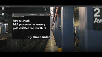 How to check DB2 processes in memory post db2stop and db2start
