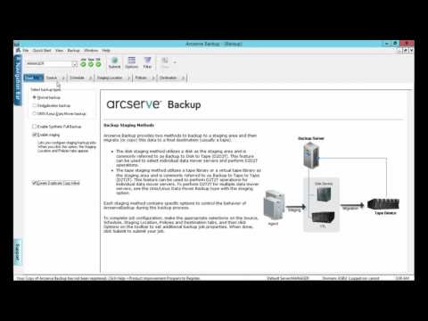 TUTORIAL - Overview do console - Arcserve Backup r17