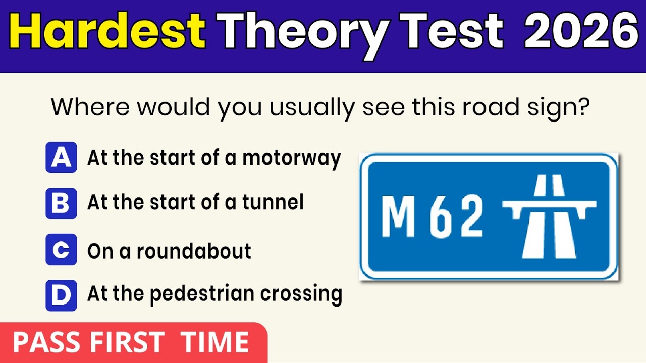 Theory Test 2026 UK Revision | 50 REAL DVSA Questions | Pass First Time ...