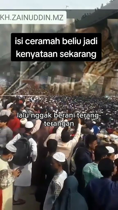 kh zainudin mz. isi ceramah beliau yang sekarang jadi kenyataan
