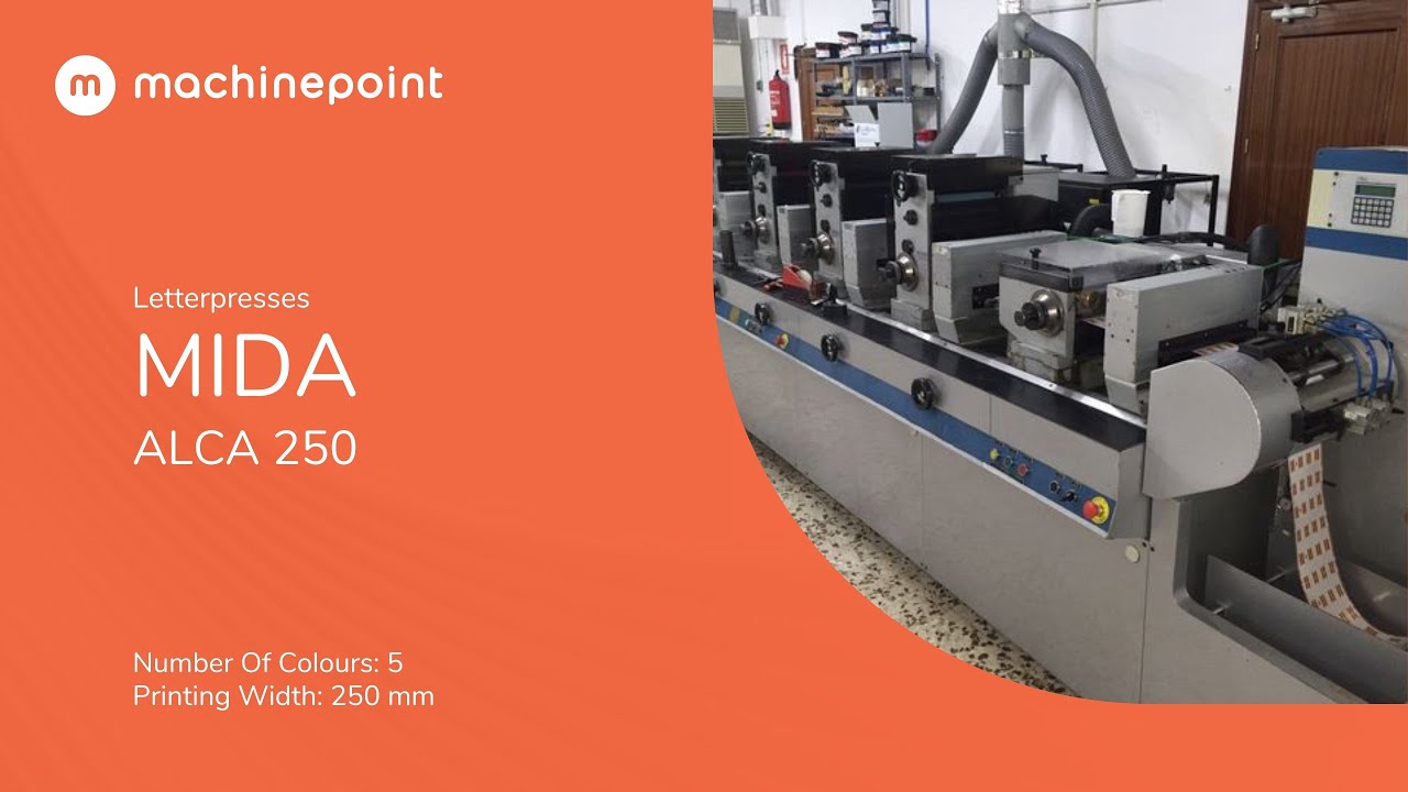MIDA ALCA 250 Letterpresses | MIDA Machines