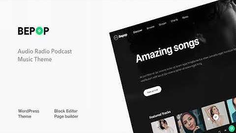 Bepop - Non-stop Music WordPress Theme | Themeforest Website Templates and Themes
